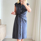 🎉2025 New Products Hot Sale✨Women's Casual Tie Waist Loose Fit Dress