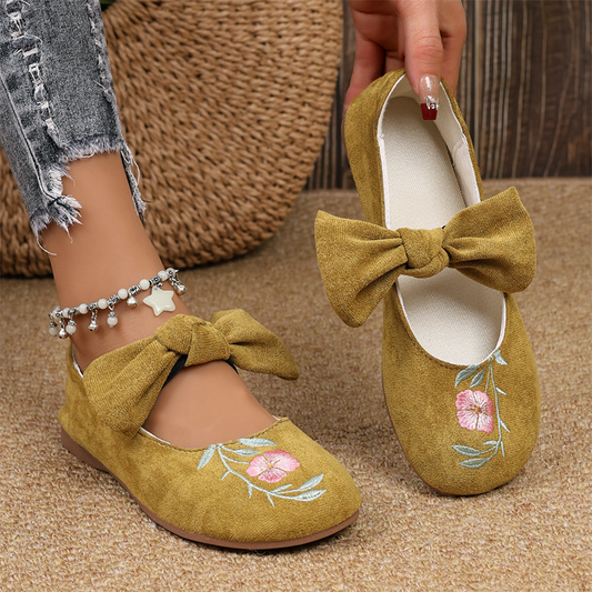 Women's Casual Embroidered Slip-On Flats