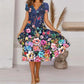 🎁 Hot Sale 49% OFF 🔥Women's Flowy V-Neck Printed Dress
