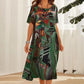 🎉Last Day Promotion 49% OFF💃Elegant Mulberry Silk Tropical Breeze Dress