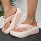 📢📢50% OFF !!!⏰Women's Summer Color-Block Soft Platform Flip Flops