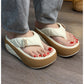 📢📢50% OFF !!!⏰Women's Summer Color-Block Soft Platform Flip Flops