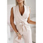 ⏳Limited Time Offer⏰Women's Sleeveless V-Neck Solid Jumpsuit