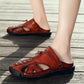 🏆Handmade In Genuine Leather🥇Men’s Casual Convertible Back Strap Sandals