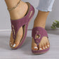 🌞2025 Summer New Arrivals🌸Women’s Slip-On Wedge Thong Sandals
