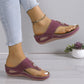🌞2025 Summer New Arrivals🌸Women’s Slip-On Wedge Thong Sandals
