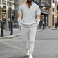 🎁 Hot Sale 49% OFF 🔥Men's Knit Half-Zip Casual Sweatshirt & Pants Set