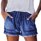 🌞2025 Summer New Arrivals🌸High Waist Drawstring Distressed Denim Shorts
