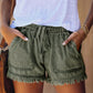 🌞2025 Summer New Arrivals🌸High Waist Drawstring Distressed Denim Shorts