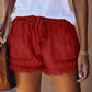 🌞2025 Summer New Arrivals🌸High Waist Drawstring Distressed Denim Shorts