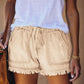 🌞2025 Summer New Arrivals🌸High Waist Drawstring Distressed Denim Shorts