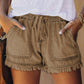 🌞2025 Summer New Arrivals🌸High Waist Drawstring Distressed Denim Shorts