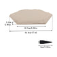 Outdoor Non-Slip Artificial Stone Mat with 4 Ground Stabilizing Pegs