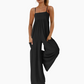🌞2025 Summer New Arrivals🌸Beach Casual Strappy Backless Wide-Leg Jumpsuit