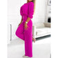 🌸New Arrival 49%OFF💖 Women's Fashion V-Neck Top and Pants Set