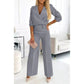 🌸New Arrival 49%OFF💖 Women's Fashion V-Neck Top and Pants Set