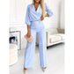 🌸New Arrival 49%OFF💖 Women's Fashion V-Neck Top and Pants Set