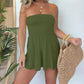 🎉Hot Sale 49% OFF🎉Strapless Off Shoulder Pleated Flowy Short Romper
