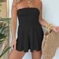 🎉Hot Sale 49% OFF🎉Strapless Off Shoulder Pleated Flowy Short Romper