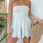 🎉Hot Sale 49% OFF🎉Strapless Off Shoulder Pleated Flowy Short Romper
