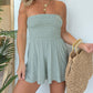 🎉Hot Sale 49% OFF🎉Strapless Off Shoulder Pleated Flowy Short Romper