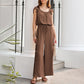 🎉Last Day Promotion 49% OFF💃Women's Solid Color Pleated Square Neck Jumpsuit