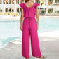 🎉Last Day Promotion 49% OFF💃Women's Solid Color Pleated Square Neck Jumpsuit