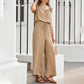 🎉Last Day Promotion 49% OFF💃Women's Solid Color Pleated Square Neck Jumpsuit
