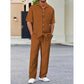 🏖️Summer Hot Sale 49% OFF🌼Men's Collared Top & Drawstring Pants Set