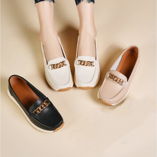🌞2025 Summer New Arrivals🌸Women’s Elegant Solid Color Thick Sole Loafers