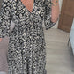 ❤️‍🔥2025 Summer Sale 49% OFF🌷Bohemian casual print V-neck shirred waist long dress
