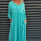 🌞2025 Summer New Arrivals🌸Women's Casual Round Neck Printed Dress