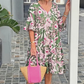 🎉Hot Sale 49% OFF🎉V-Neck Printed Midi Dress