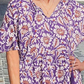 🎉Hot Sale 49% OFF🎉V-Neck Printed Midi Dress