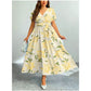 🎁 Hot Sale 49% OFF 🔥Summer Vacation Style Floral Lace-Up Long Dress