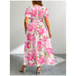 🎁 Hot Sale 49% OFF 🔥Summer Vacation Style Floral Lace-Up Long Dress