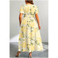🎁 Hot Sale 49% OFF 🔥Summer Vacation Style Floral Lace-Up Long Dress