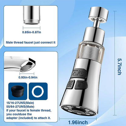 🎁 Hot Sale 49% OFF 🔥360° Swivel Kitchen Faucet Aerator