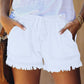 🌞2025 Summer New Arrivals🌸High Waist Drawstring Distressed Denim Shorts