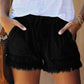 🌞2025 Summer New Arrivals🌸High Waist Drawstring Distressed Denim Shorts