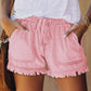 🌞2025 Summer New Arrivals🌸High Waist Drawstring Distressed Denim Shorts