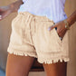 🌞2025 Summer New Arrivals🌸High Waist Drawstring Distressed Denim Shorts