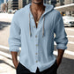 Men's Casual Solid Color Long Sleeve Hooded Top
