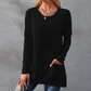 ⏰Early Autumn Sales 49% OFF🍂Women Casual Long Sleeve T-Shirt with Round Neck Pocket