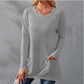 ⏰Early Autumn Sales 49% OFF🍂Women Casual Long Sleeve T-Shirt with Round Neck Pocket