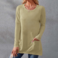 ⏰Early Autumn Sales 49% OFF🍂Women Casual Long Sleeve T-Shirt with Round Neck Pocket