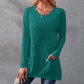 ⏰Early Autumn Sales 49% OFF🍂Women Casual Long Sleeve T-Shirt with Round Neck Pocket