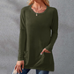 ⏰Early Autumn Sales 49% OFF🍂Women Casual Long Sleeve T-Shirt with Round Neck Pocket