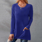 ⏰Early Autumn Sales 49% OFF🍂Women Casual Long Sleeve T-Shirt with Round Neck Pocket
