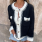 🎉Hot Sale 49% OFF🎉Color-Contrast Long-Sleeve Button Cardigan